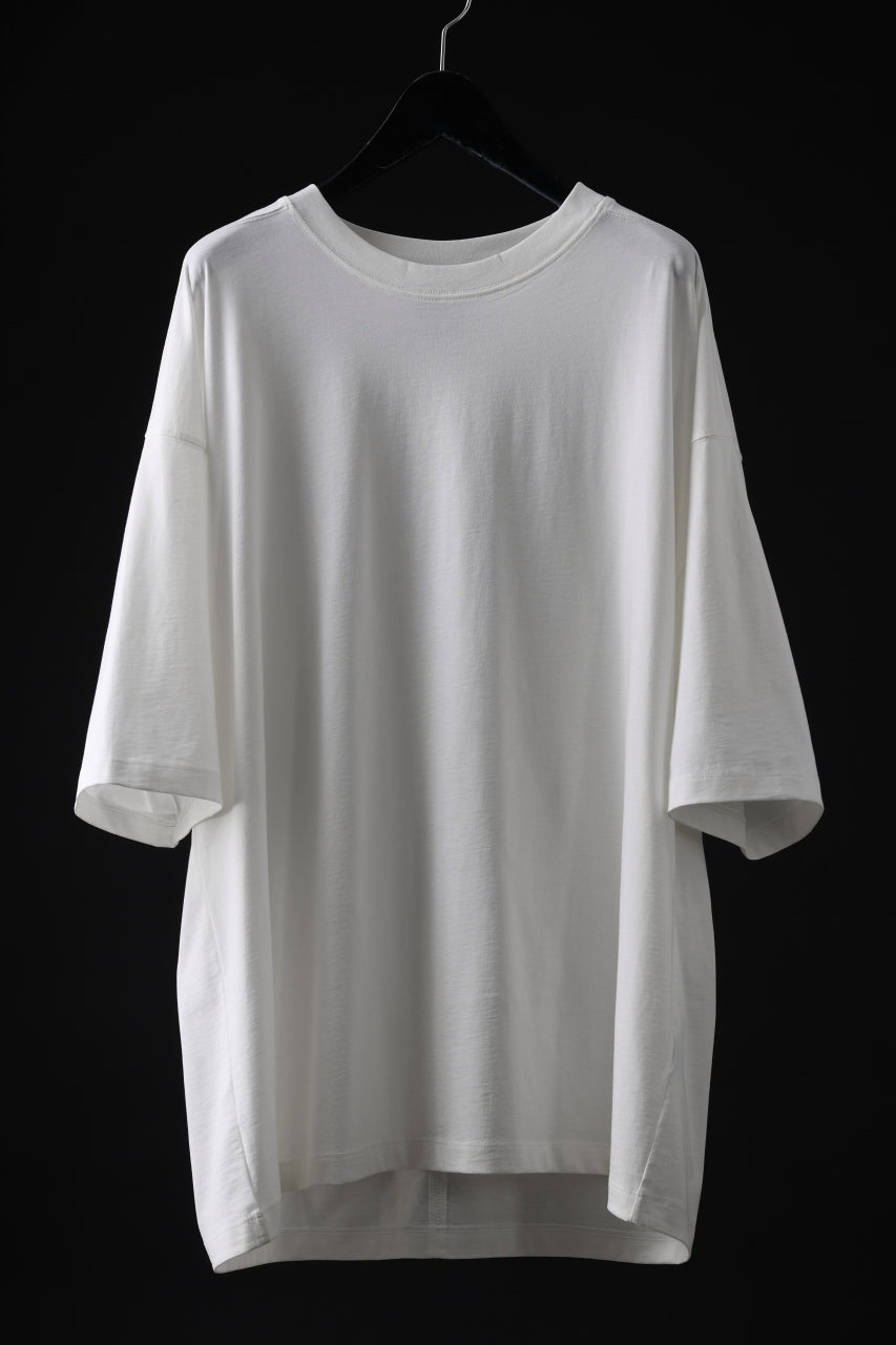 画像をギャラリービューアに読み込む, thom/krom RELAXED FIT SHORT SLEEVE TEE / COTTON JERSEY (CREAM)