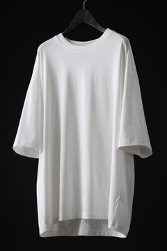 画像をギャラリービューアに読み込む, thom/krom RELAXED FIT SHORT SLEEVE TEE / COTTON JERSEY (CREAM)