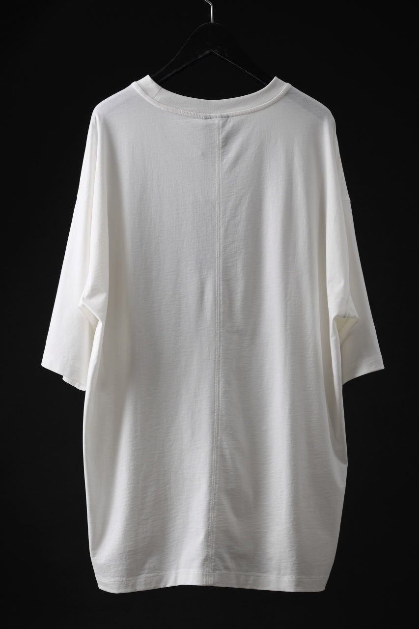 画像をギャラリービューアに読み込む, thom/krom RELAXED FIT SHORT SLEEVE TEE / COTTON JERSEY (CREAM)