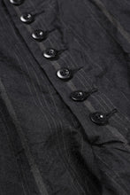 画像をギャラリービューアに読み込む, KLASICA "VICTOR" BACK SEAM TAPERED TROUSERS / LIGHT WEIGHT DARK RANDOM STRIPE RAMIE (IRON STRIPE)