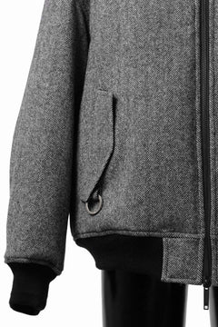 画像をギャラリービューアに読み込む, TARO HORIUCHI / th products 3D Collar MA-1 / herringbone tweed (gray)