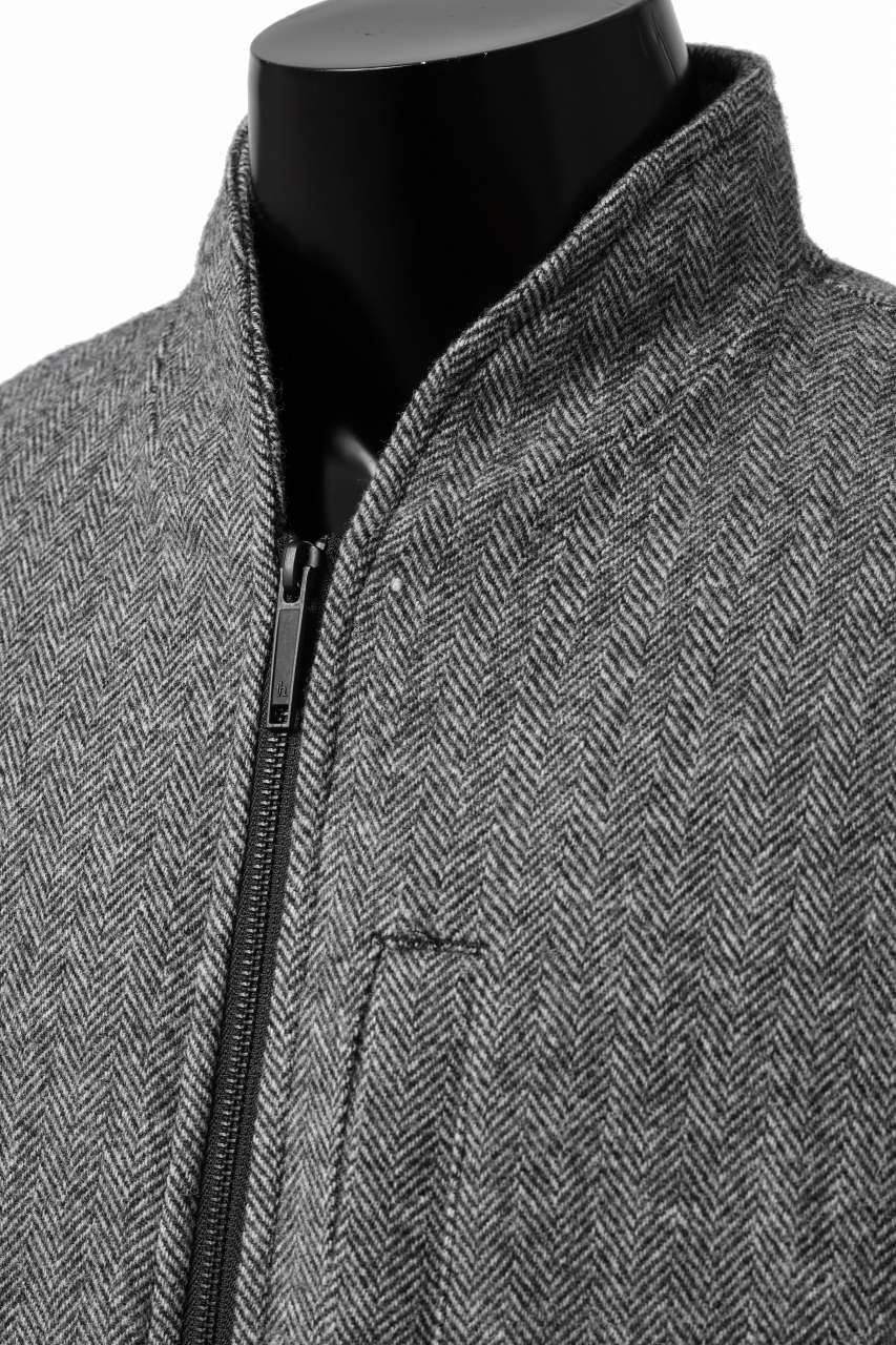 画像をギャラリービューアに読み込む, TARO HORIUCHI / th products 3D Collar MA-1 / herringbone tweed (gray)