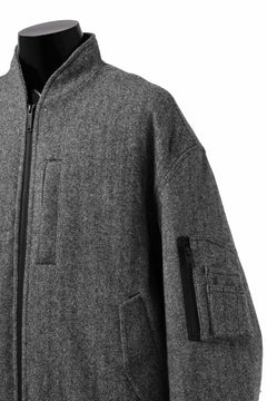 画像をギャラリービューアに読み込む, TARO HORIUCHI / th products 3D Collar MA-1 / herringbone tweed (gray)
