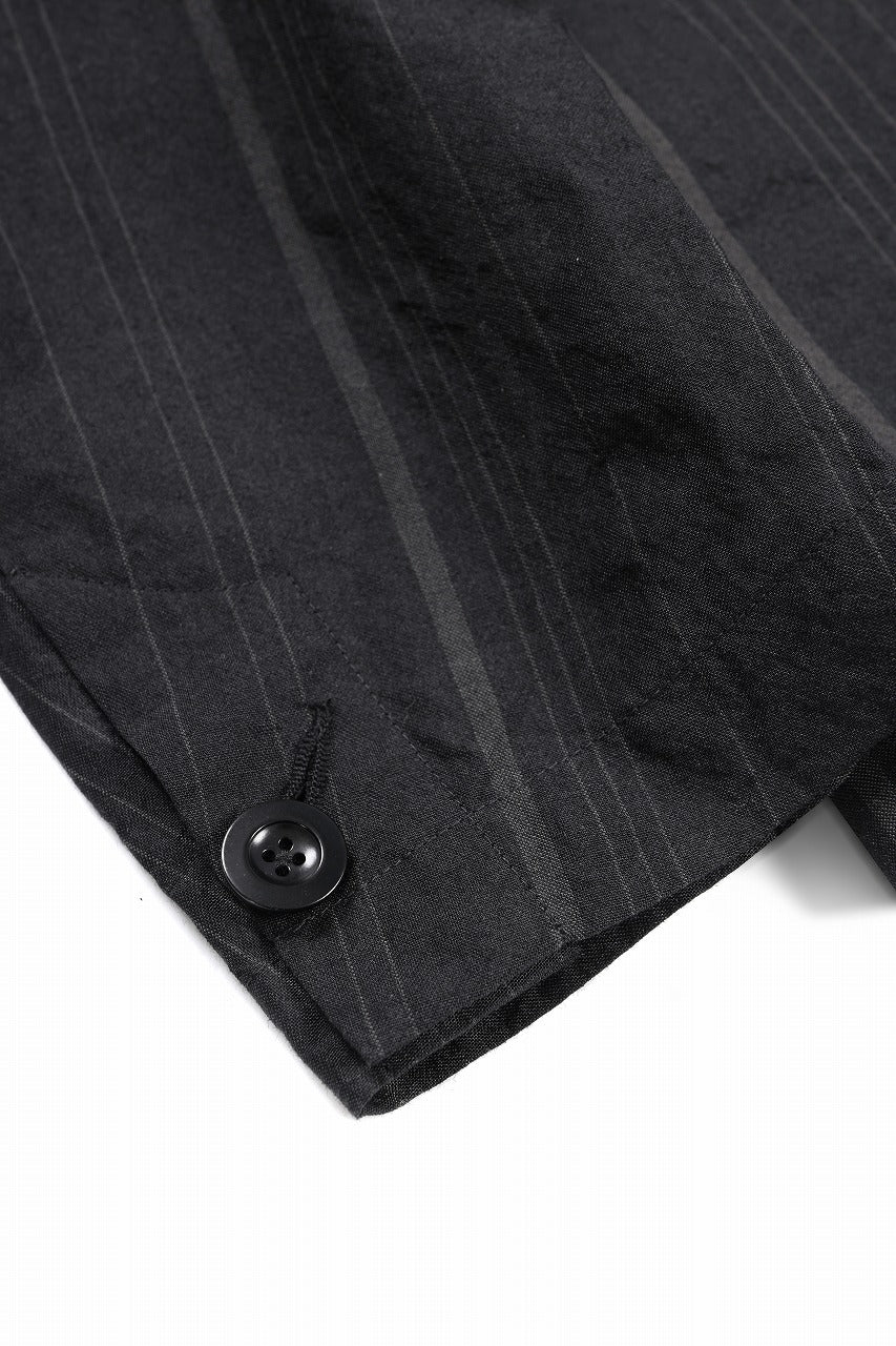 画像をギャラリービューアに読み込む, KLASICA exclusive "KLING" SINGLE LAYER 3 POCKET BLAZER / LIGHT WEIGHT DARK RANDOM STRIPE RAMIE (IRON STRIPES)