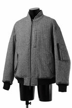 画像をギャラリービューアに読み込む, TARO HORIUCHI / th products 3D Collar MA-1 / herringbone tweed (gray)