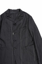 画像をギャラリービューアに読み込む, KLASICA exclusive "KLING" SINGLE LAYER 3 POCKET BLAZER / LIGHT WEIGHT DARK RANDOM STRIPE RAMIE (IRON STRIPES)