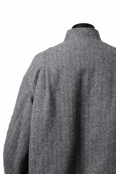 画像をギャラリービューアに読み込む, TARO HORIUCHI / th products 3D Collar MA-1 / herringbone tweed (gray)