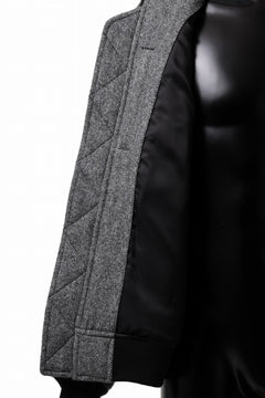 画像をギャラリービューアに読み込む, TARO HORIUCHI / th products 3D Collar MA-1 / herringbone tweed (gray)