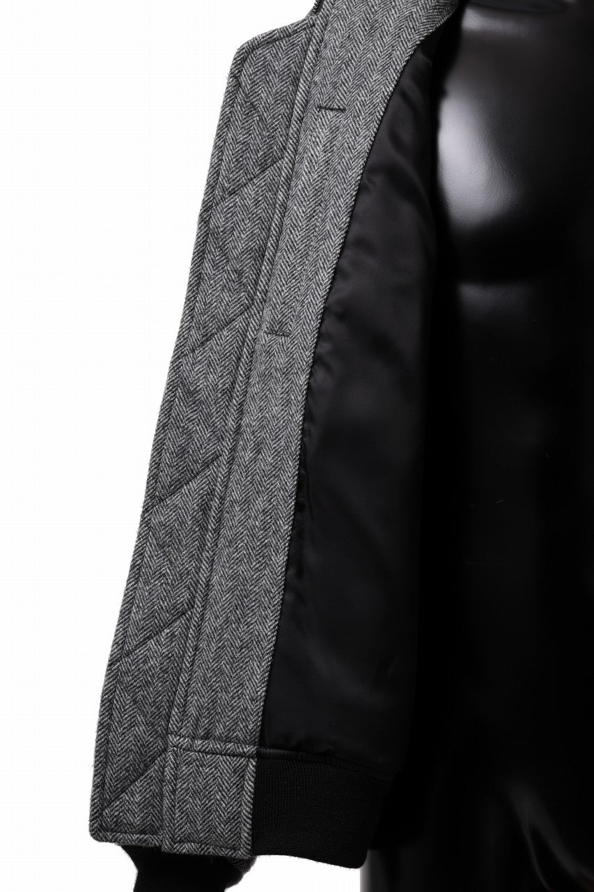 画像をギャラリービューアに読み込む, TARO HORIUCHI / th products 3D Collar MA-1 / herringbone tweed (gray)
