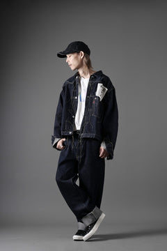画像をギャラリービューアに読み込む, FULLCOUNT WWⅡ model Brown Cotton Denim Jacket / 13.7oz Zimbabwe Selvedge Denim (INDIGO BLUE / ONE WASHED)