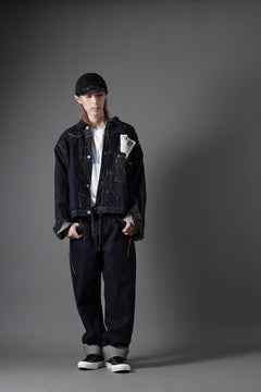 画像をギャラリービューアに読み込む, FULLCOUNT WWⅡ model Brown Cotton Denim Jacket / 13.7oz Zimbabwe Selvedge Denim (INDIGO BLUE / ONE WASHED)