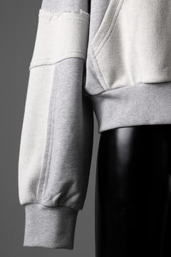 画像をギャラリービューアに読み込む, Feng Chen Wang PANELLED FULL ZIP HOODIE (GREY)