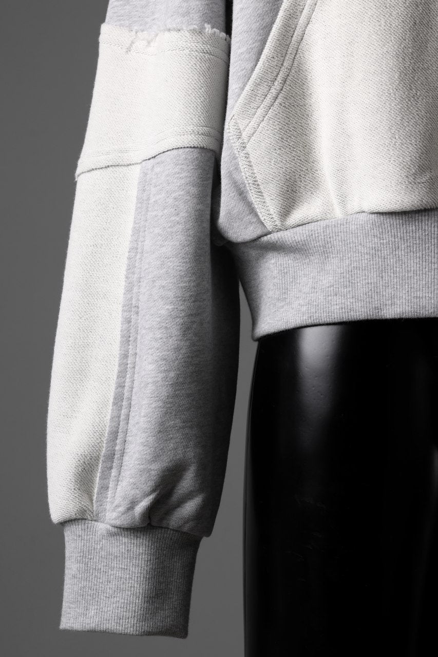 画像をギャラリービューアに読み込む, Feng Chen Wang PANELLED FULL ZIP HOODIE (GREY)