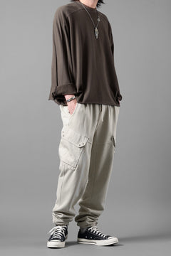 画像をギャラリービューアに読み込む, Ten c SWEAT PANTS / GARMENT DYED DIRECT FIXED DIAGONAL FLEECE + OJJ 11oz (BEIGE)