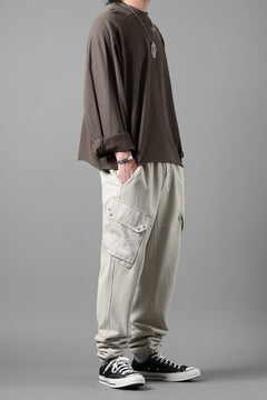画像をギャラリービューアに読み込む, Ten c SWEAT PANTS / GARMENT DYED DIRECT FIXED DIAGONAL FLEECE + OJJ 11oz (BEIGE)