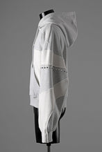画像をギャラリービューアに読み込む, Feng Chen Wang PANELLED FULL ZIP HOODIE (GREY)