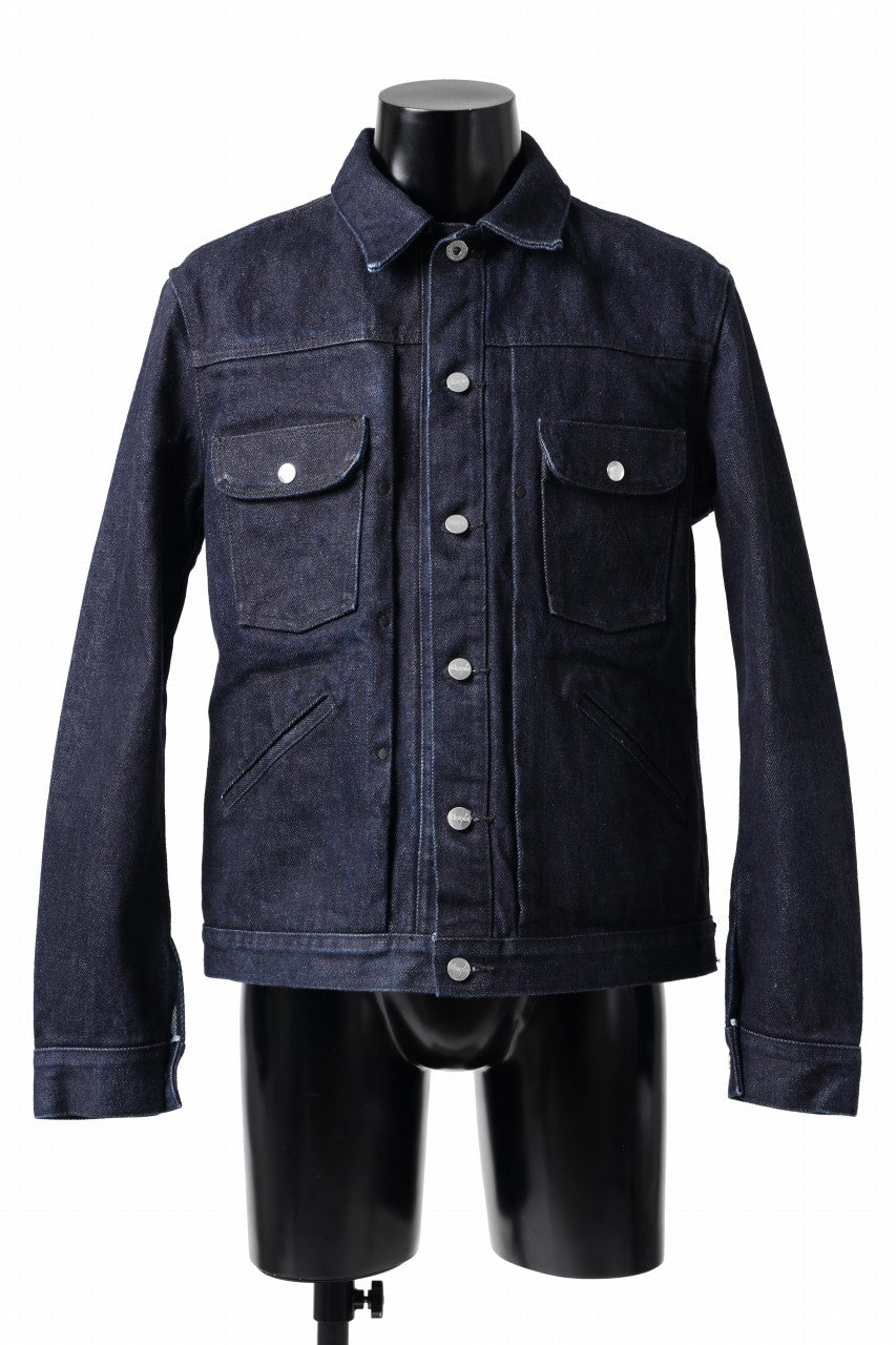 Load image into Gallery viewer, ISAMU KATAYAMA BACKLASH xx Wrangler 19oz ORIGINAL SELVEDGE DENIM JACKET (INDIGO)