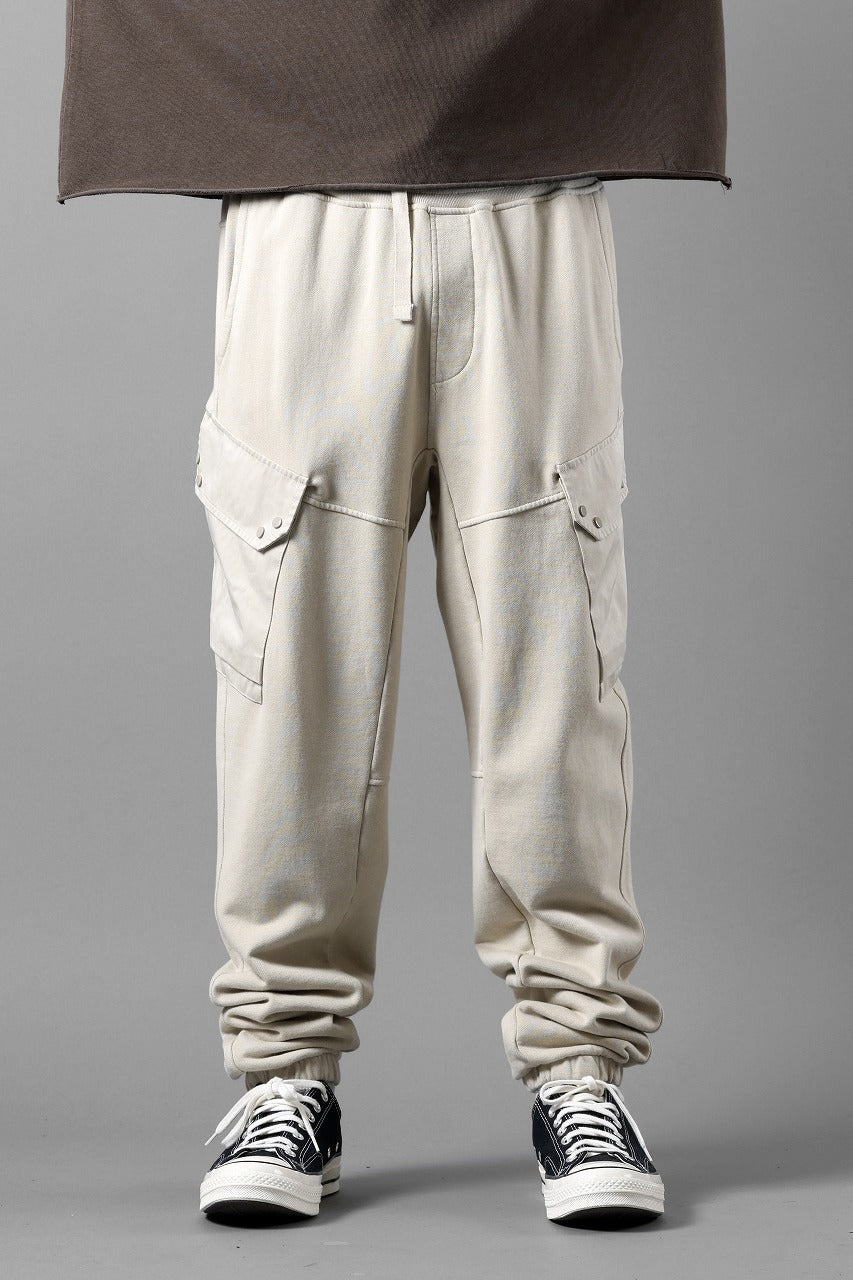 画像をギャラリービューアに読み込む, Ten c SWEAT PANTS / GARMENT DYED DIRECT FIXED DIAGONAL FLEECE + OJJ 11oz (BEIGE)