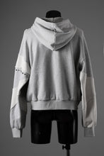 画像をギャラリービューアに読み込む, Feng Chen Wang PANELLED FULL ZIP HOODIE (GREY)