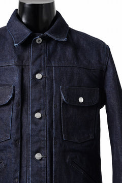 Load image into Gallery viewer, ISAMU KATAYAMA BACKLASH xx Wrangler 19oz ORIGINAL SELVEDGE DENIM JACKET (INDIGO)