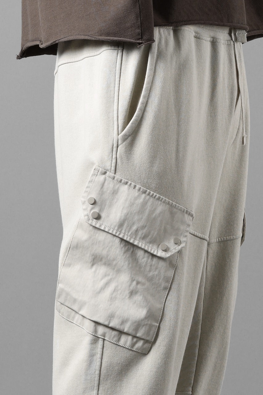 画像をギャラリービューアに読み込む, Ten c SWEAT PANTS / GARMENT DYED DIRECT FIXED DIAGONAL FLEECE + OJJ 11oz (BEIGE)