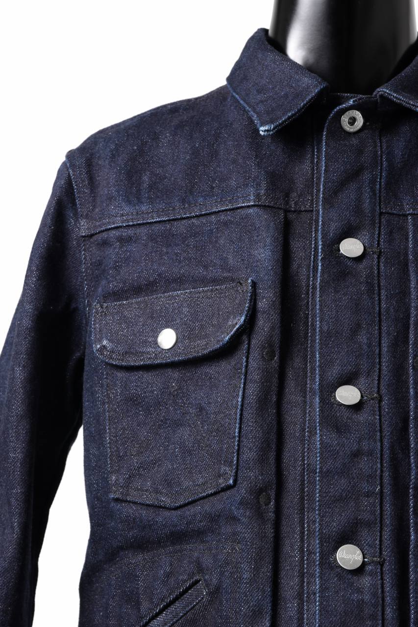 Load image into Gallery viewer, ISAMU KATAYAMA BACKLASH xx Wrangler 19oz ORIGINAL SELVEDGE DENIM JACKET (INDIGO)