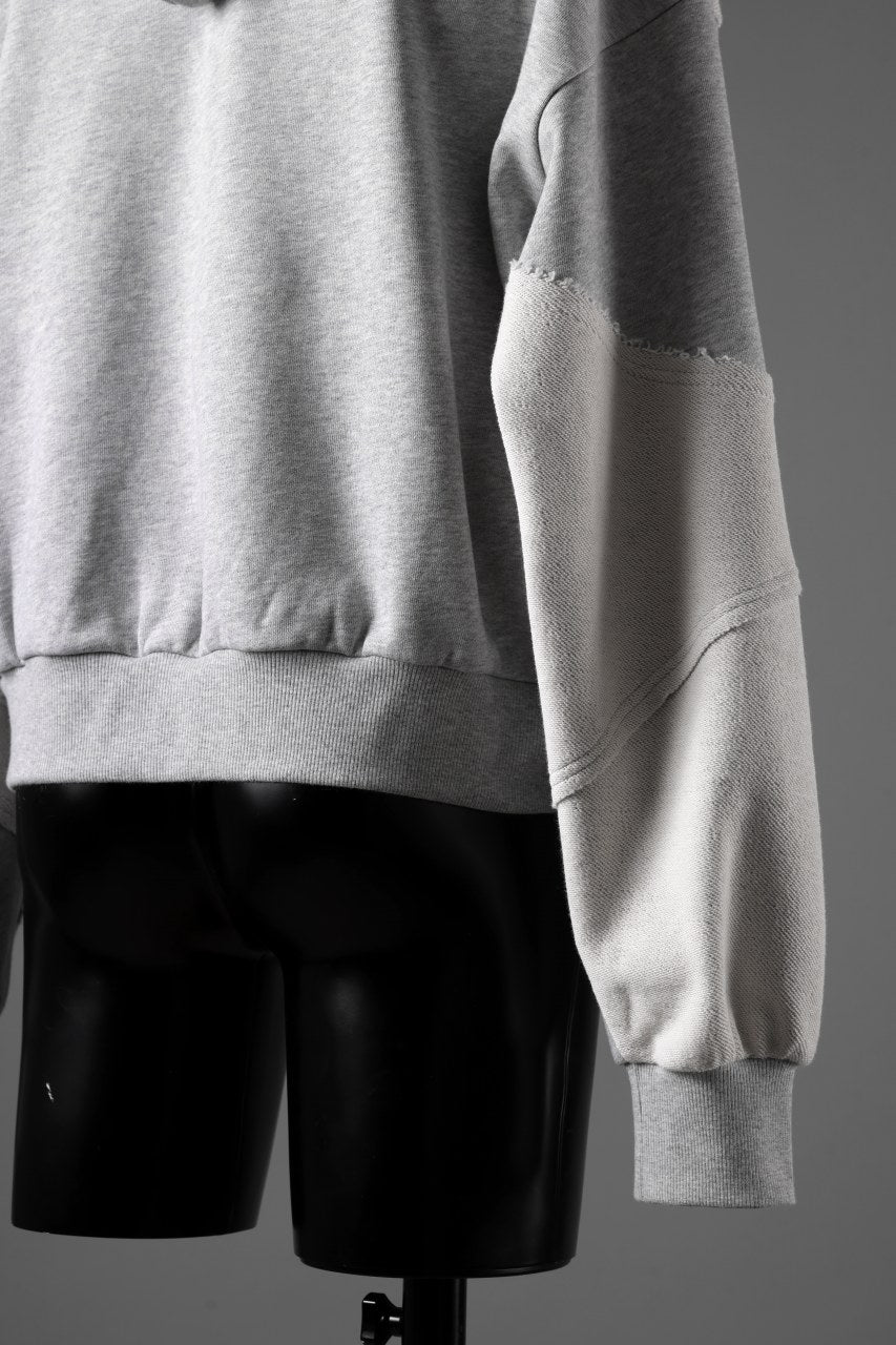 画像をギャラリービューアに読み込む, Feng Chen Wang PANELLED FULL ZIP HOODIE (GREY)