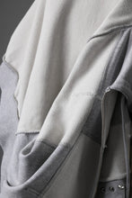 画像をギャラリービューアに読み込む, Feng Chen Wang PANELLED FULL ZIP HOODIE (GREY)