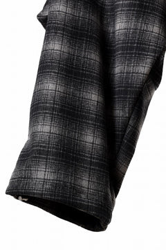 画像をギャラリービューアに読み込む, A.F ARTEFACT HEM-STRING WIDE CARGO PANTS / OMBRE FLANNEL(BLACK x WHITE)