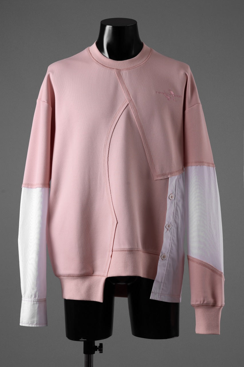 画像をギャラリービューアに読み込む, Feng Chen Wang MULTIPLE PANELLED SWEATER (PINK)