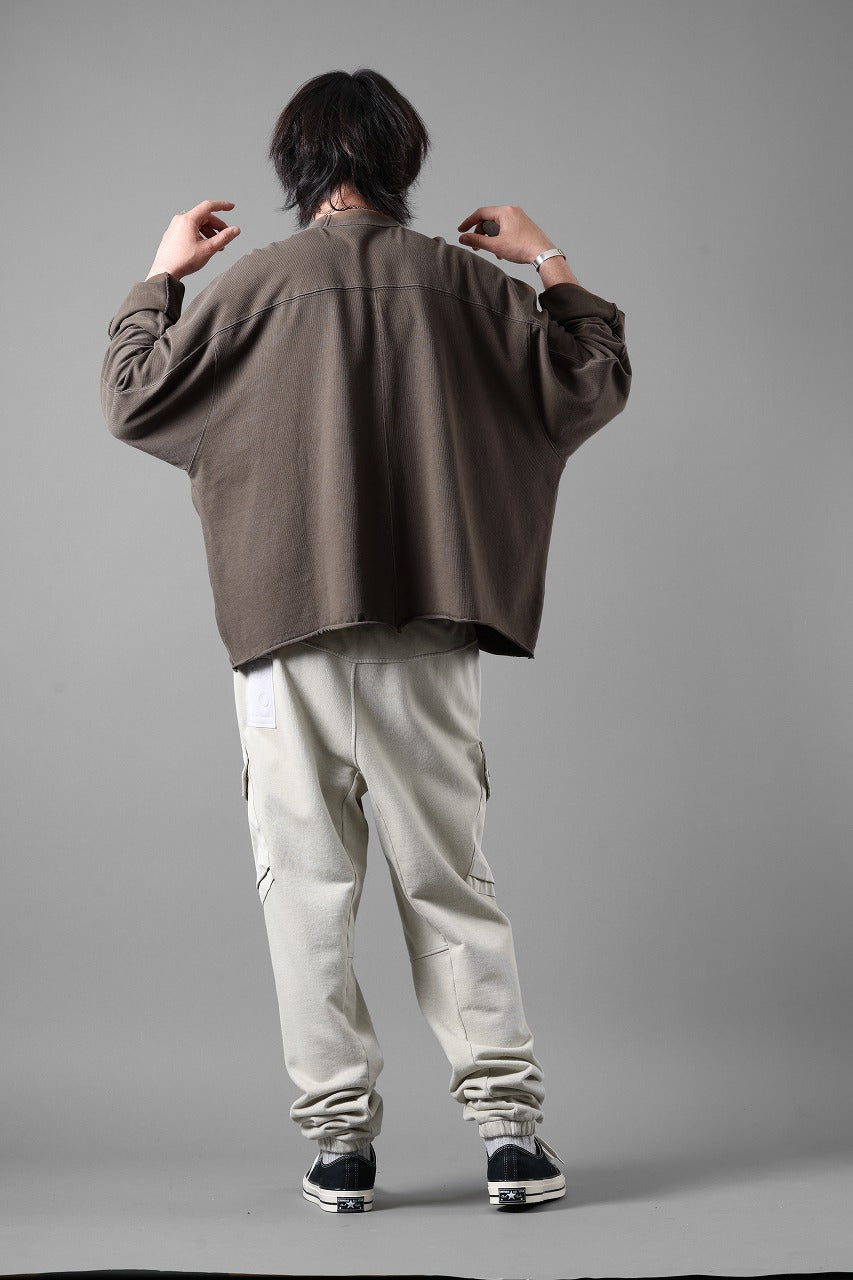 画像をギャラリービューアに読み込む, Ten c SWEAT PANTS / GARMENT DYED DIRECT FIXED DIAGONAL FLEECE + OJJ 11oz (BEIGE)