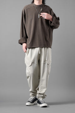 画像をギャラリービューアに読み込む, Ten c SWEAT PANTS / GARMENT DYED DIRECT FIXED DIAGONAL FLEECE + OJJ 11oz (BEIGE)