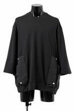 画像をギャラリービューアに読み込む, A.F ARTEFACT FLAP-DETAIL COMBINATION TOPS (BLACK)