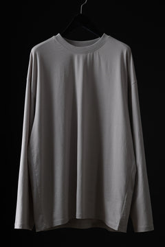 画像をギャラリービューアに読み込む, thom/krom OVERSIZED WIDE LONG SLEEVE TEE / COTTON JERSEY (SILVER)