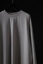 画像をギャラリービューアに読み込む, thom/krom OVERSIZED WIDE LONG SLEEVE TEE / COTTON JERSEY (SILVER)