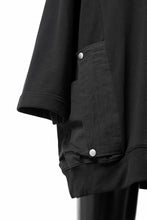 画像をギャラリービューアに読み込む, A.F ARTEFACT FLAP-DETAIL COMBINATION TOPS (BLACK)