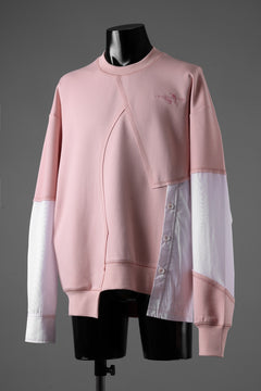 画像をギャラリービューアに読み込む, Feng Chen Wang MULTIPLE PANELLED SWEATER (PINK)