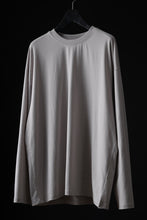 画像をギャラリービューアに読み込む, thom/krom OVERSIZED WIDE LONG SLEEVE TEE / COTTON JERSEY (SILVER)