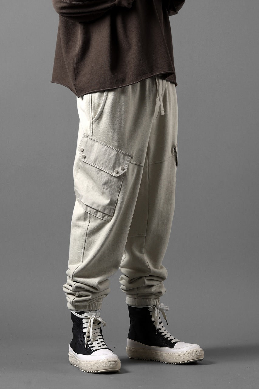 画像をギャラリービューアに読み込む, Ten c SWEAT PANTS / GARMENT DYED DIRECT FIXED DIAGONAL FLEECE + OJJ 11oz (BEIGE)
