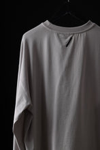 画像をギャラリービューアに読み込む, thom/krom OVERSIZED WIDE LONG SLEEVE TEE / COTTON JERSEY (SILVER)