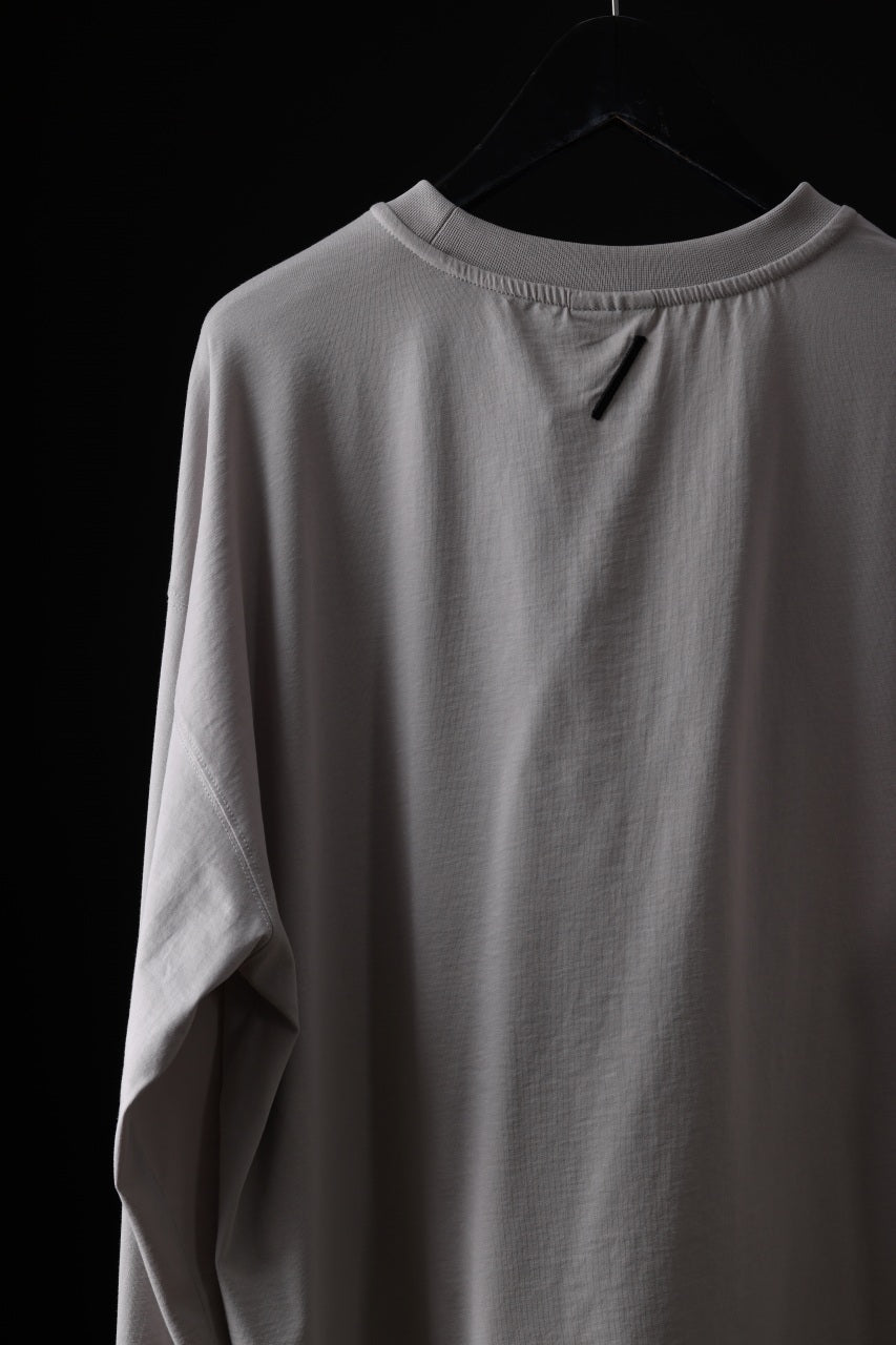 画像をギャラリービューアに読み込む, thom/krom OVERSIZED WIDE LONG SLEEVE TEE / COTTON JERSEY (SILVER)