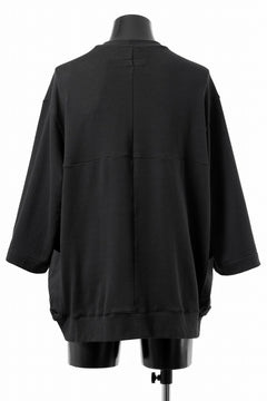 画像をギャラリービューアに読み込む, A.F ARTEFACT FLAP-DETAIL COMBINATION TOPS (BLACK)