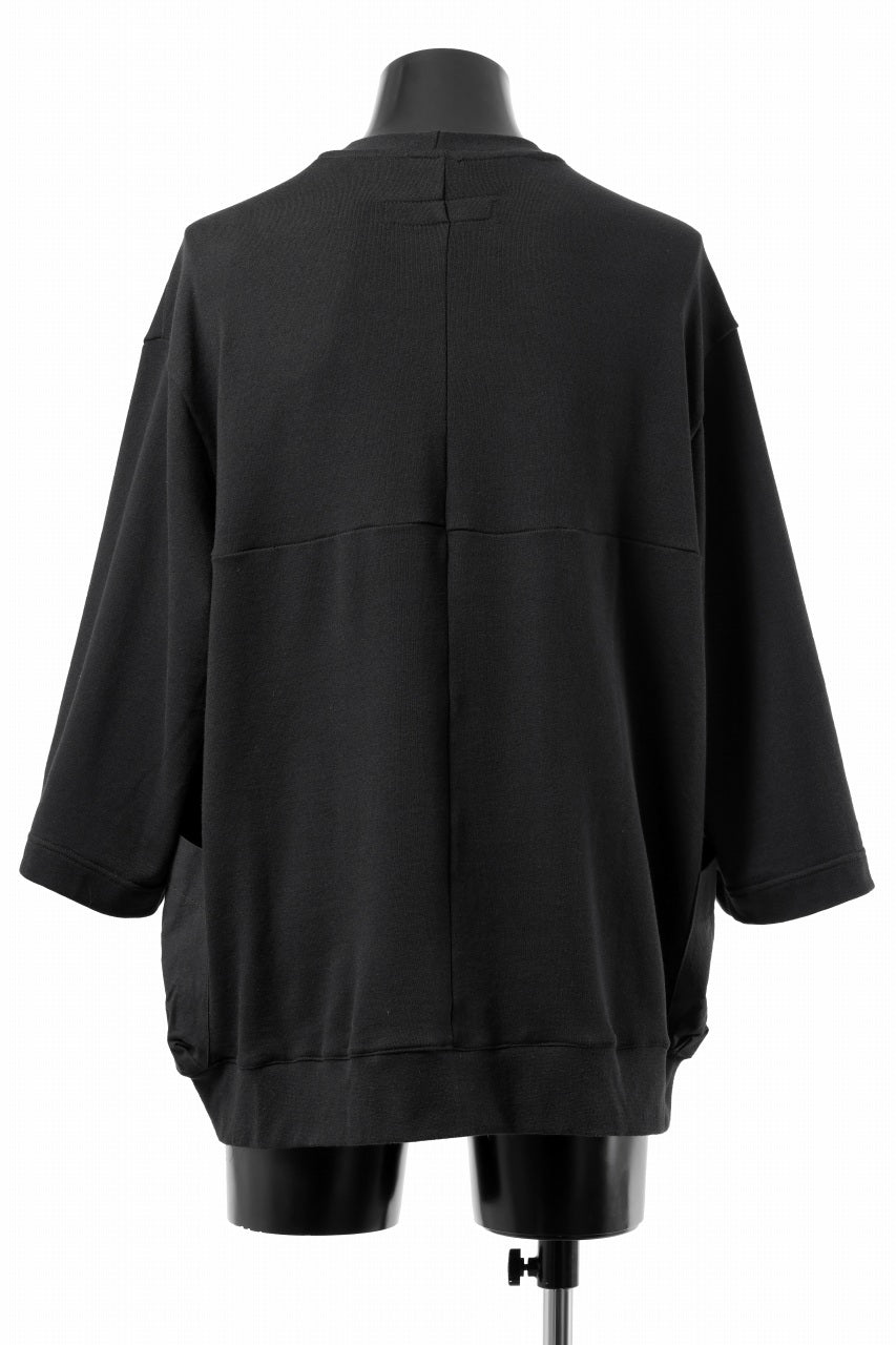 画像をギャラリービューアに読み込む, A.F ARTEFACT FLAP-DETAIL COMBINATION TOPS (BLACK)