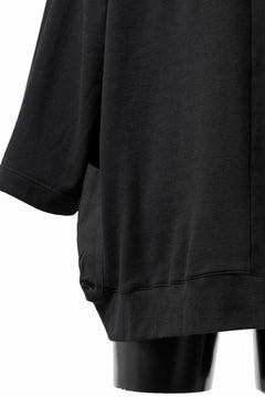 画像をギャラリービューアに読み込む, A.F ARTEFACT FLAP-DETAIL COMBINATION TOPS (BLACK)