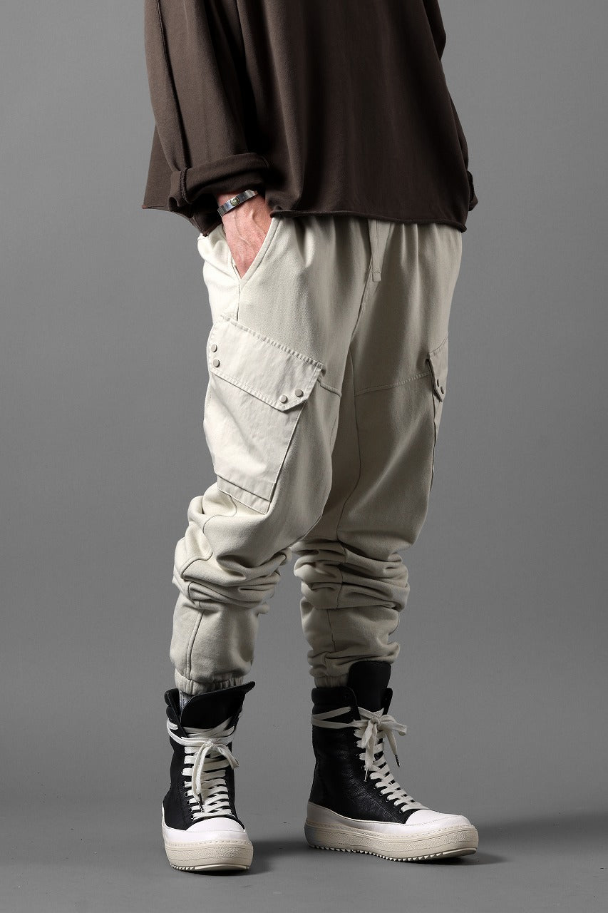 画像をギャラリービューアに読み込む, Ten c SWEAT PANTS / GARMENT DYED DIRECT FIXED DIAGONAL FLEECE + OJJ 11oz (BEIGE)