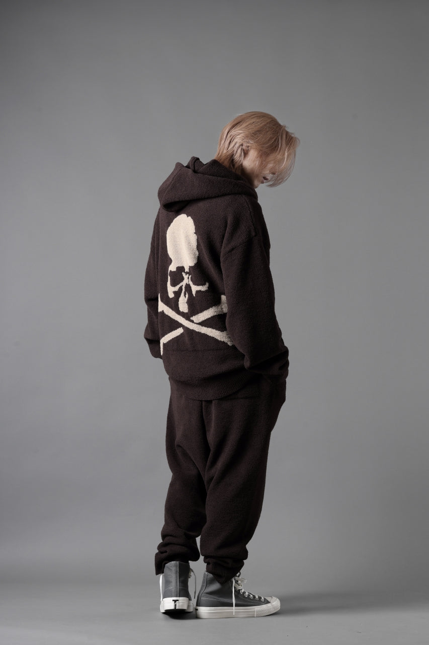 Load image into Gallery viewer, MASTERMIND WORLD LOUNGE FULL-ZIP HOODIE / SOFTY BOA FLEECE (BROWN x SAND)