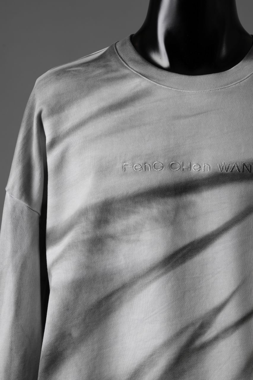 画像をギャラリービューアに読み込む, Feng Chen Wang TIE-DYED SWEATSHIRT (GREY/WHITE)