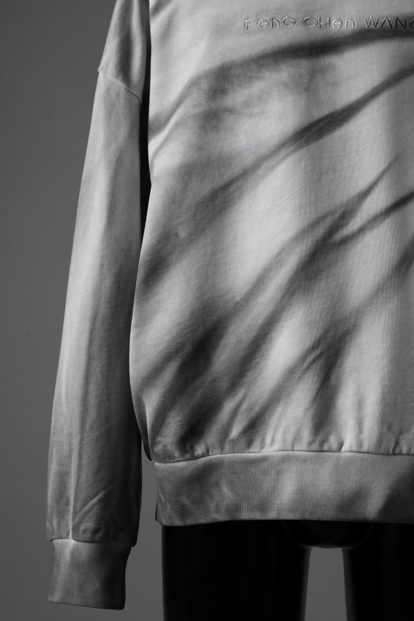 画像をギャラリービューアに読み込む, Feng Chen Wang TIE-DYED SWEATSHIRT (GREY/WHITE)