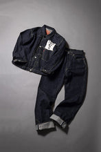 画像をギャラリービューアに読み込む, FULLCOUNT WWⅡ model Brown Cotton Denim Jacket / 13.7oz Zimbabwe Selvedge Denim (INDIGO BLUE / ONE WASHED)