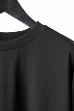 画像をギャラリービューアに読み込む, thom/krom OVERSIZED LAYER PIPING SLEEVE TEE / COTTON JERSEY (BLACK)
